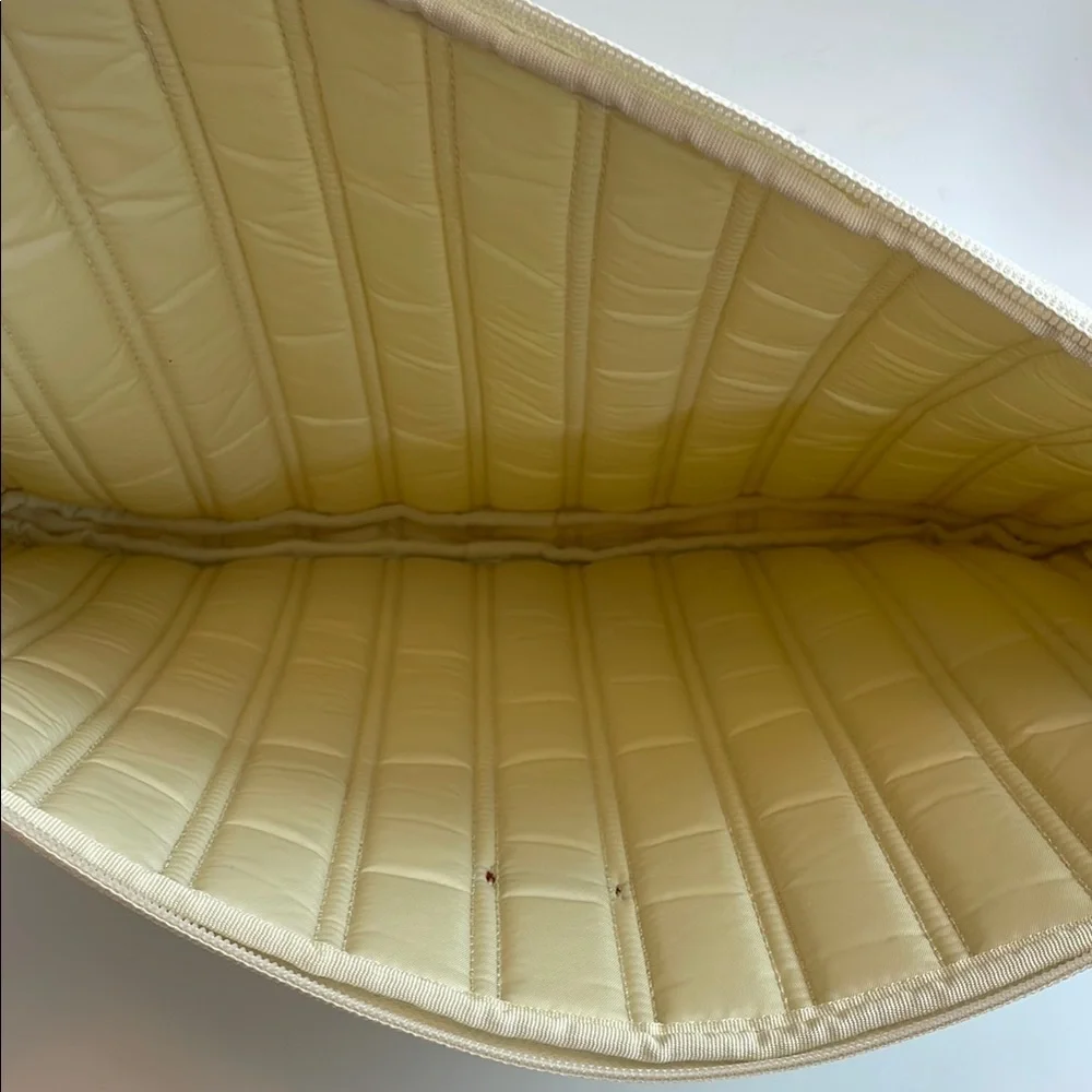 Tumi Cream Quilted Laptop Sleeve‎